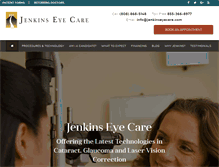 Tablet Screenshot of jenkinseyecare.com
